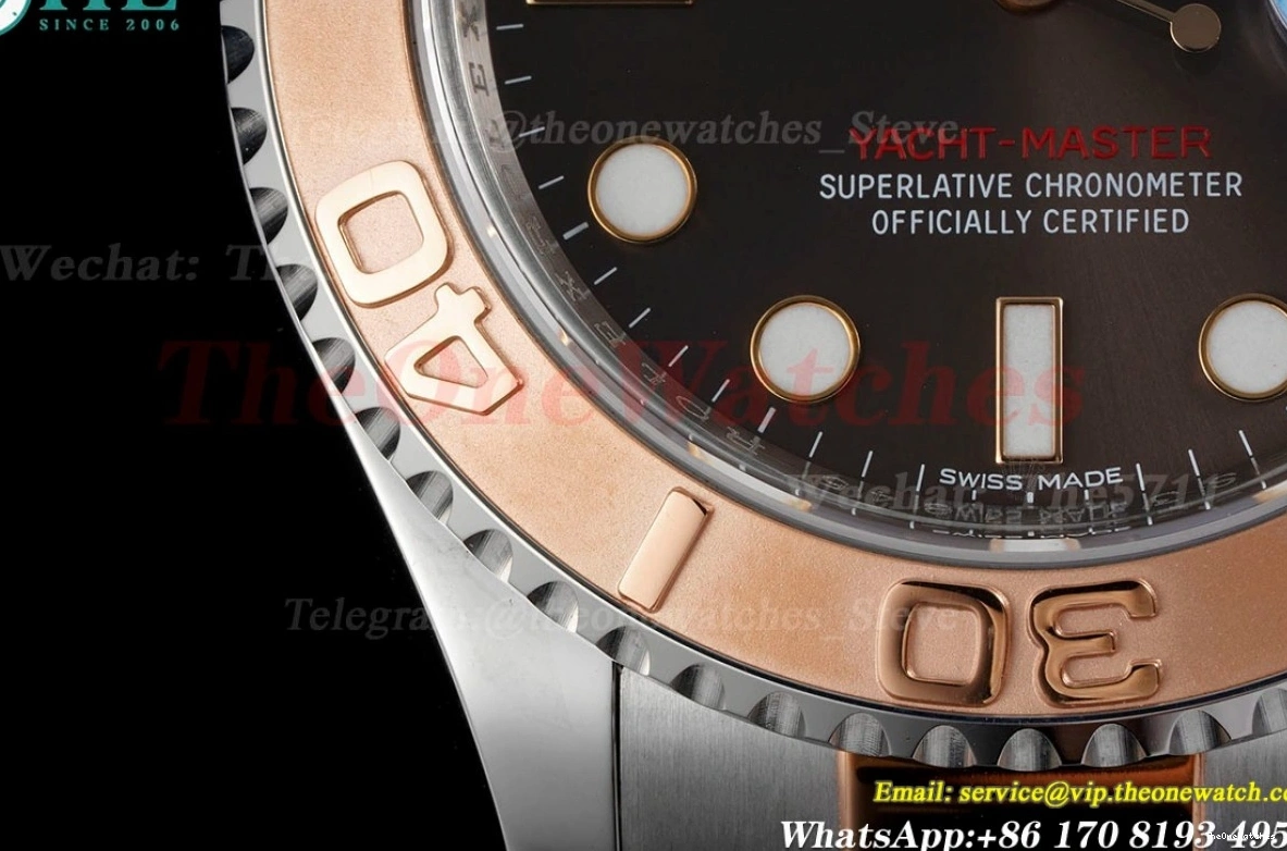 VSF Dial VS3135 Yacht-Master Brown 116621 RG SS 40mm 0131